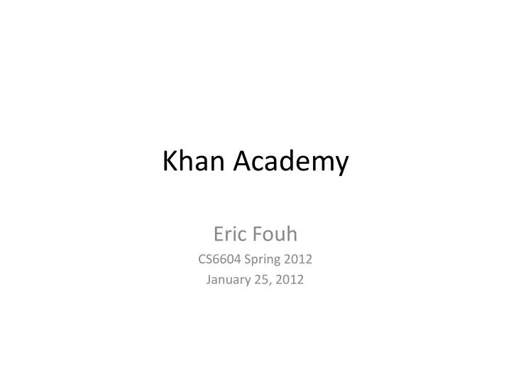 khan academy