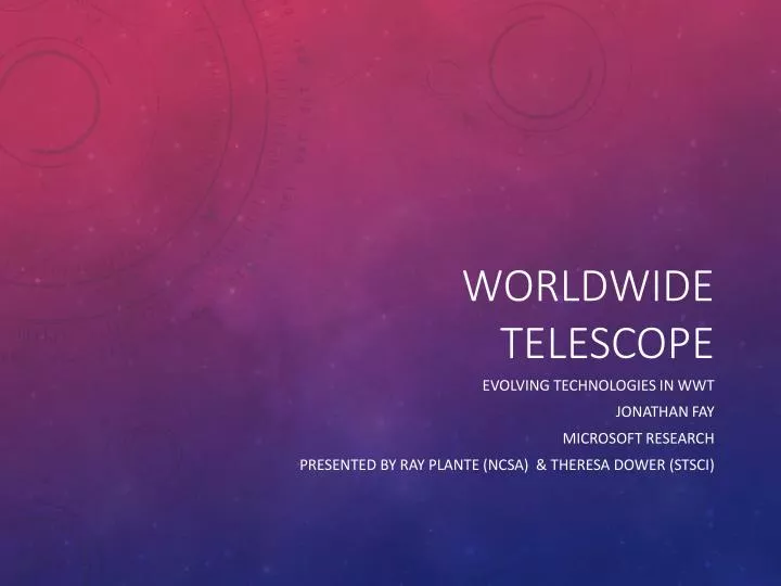 worldwide telescope