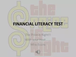 FINANCIAL LITERACY TEST