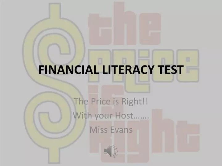 financial literacy test
