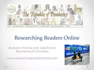 Researching Readers Online