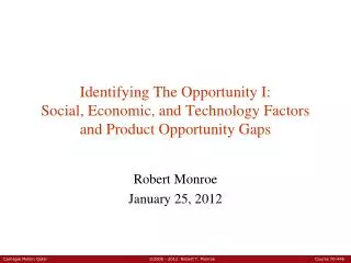 Robert Monroe January 25, 2012