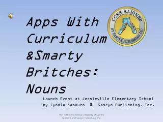 Apps With Curriculum &amp; &amp; &amp;Smarty Britches: Nouns