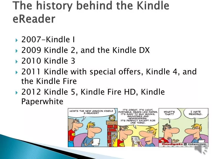the history behind the kindle ereader