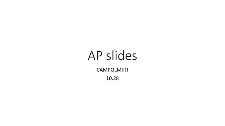 ap slides