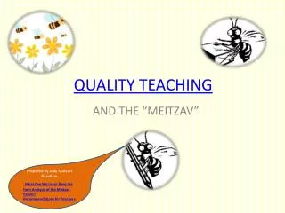 QUALITY TEACHING