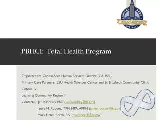 PBHCI: Total Health Program