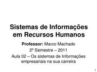 sistemas de informa es em recursos humanos