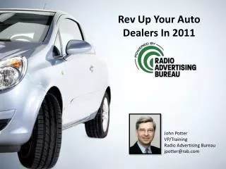 Rev Up Your Auto Dealers In 2011