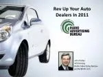 Rev Up Your Auto Dealers In 2011 - slide 1