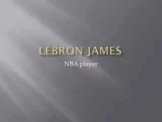 LeBron James