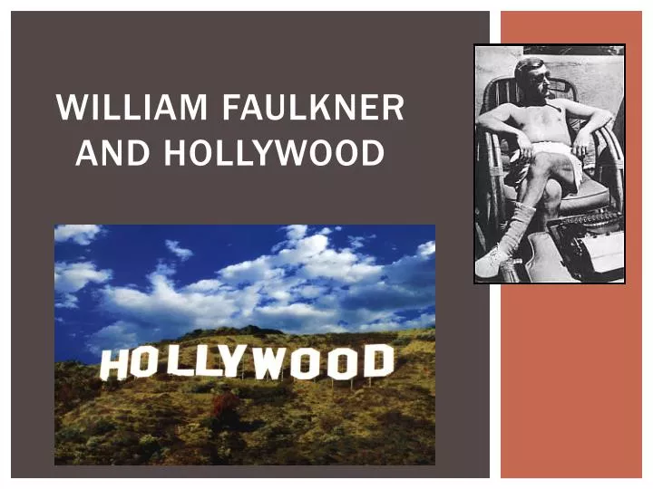 william faulkner and hollywood