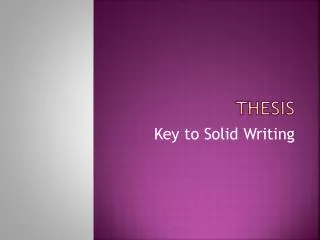 thesis