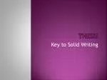 Thesis - slide 1