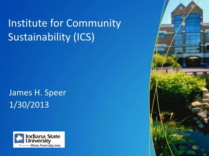 institute for community sustainability ics