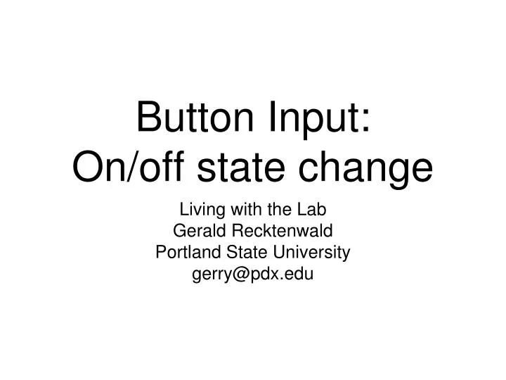 button input on off state change