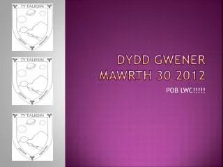 DYDD GWENER mawrth 30 2012