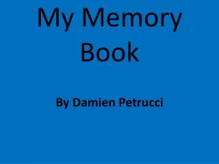 My Memory Book