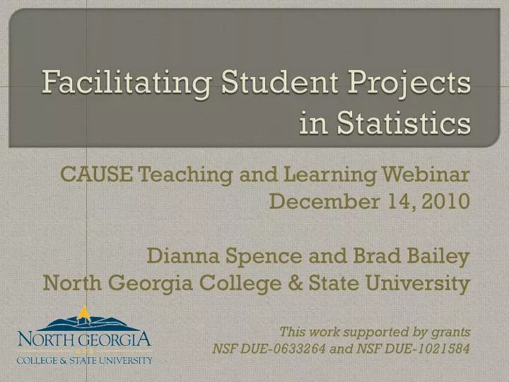 facilitating student projects in statistics