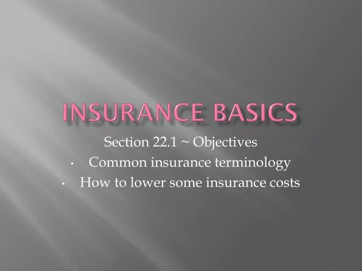 insurance basics