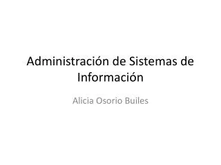 administraci n de sistemas de informaci n