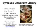 Syracuse University Library - slide 1