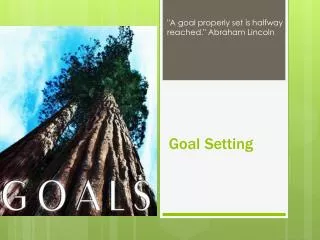 Goal Setting