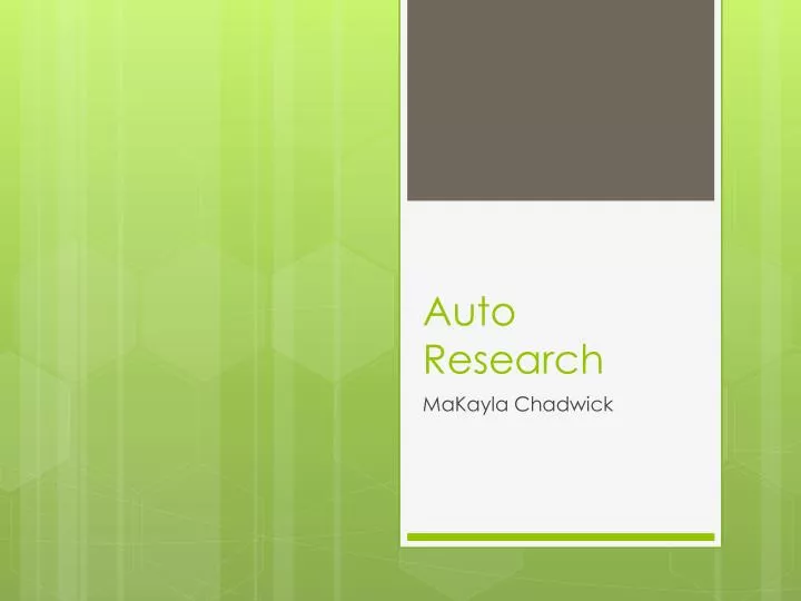 auto research
