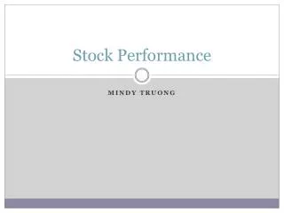 stock performance