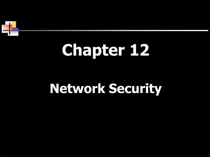 chapter 12 network security