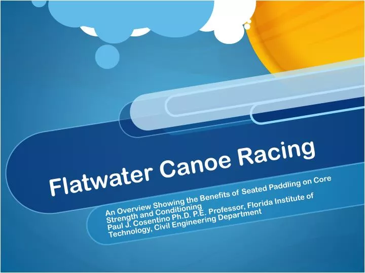 flatwater canoe racing