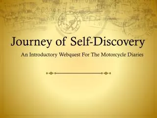 Journey of Self-Discovery