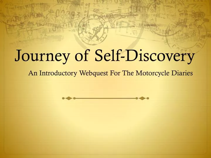 journey of self discovery