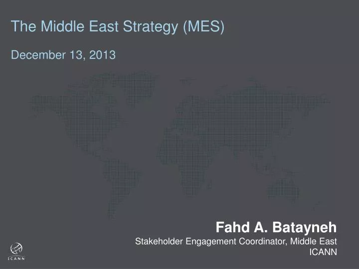 the middle east strategy mes december 13 2013