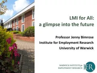 LMI for All: a glimpse into the future