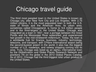 Chicago travel guide