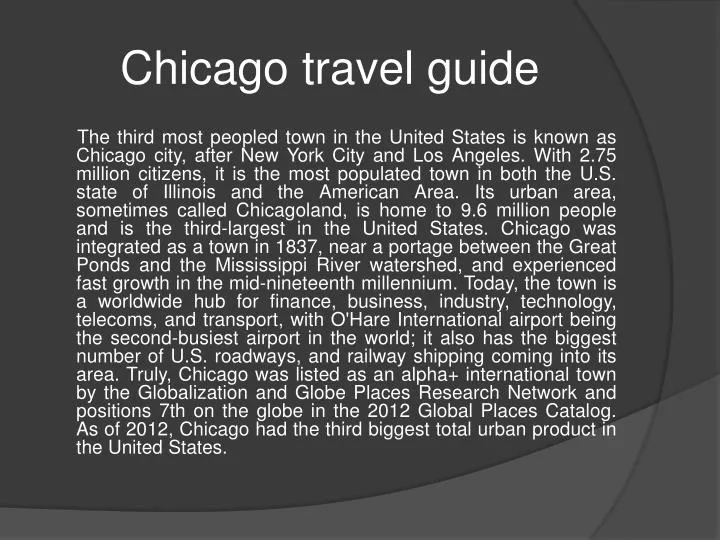 chicago travel guide