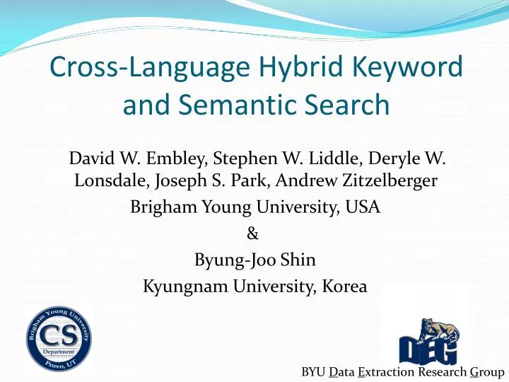 cross language hybrid keyword and semantic search