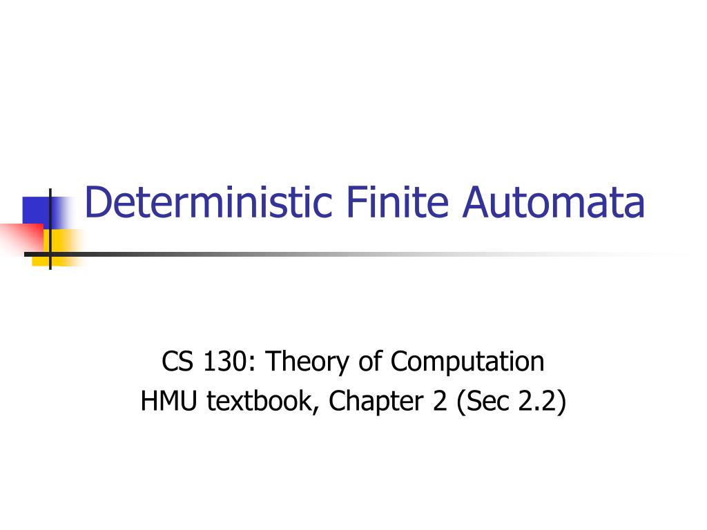 PPT - Deterministic Finite Automata PowerPoint Presentation, free ...