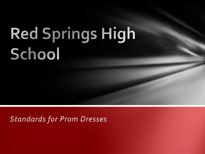 red springs high school