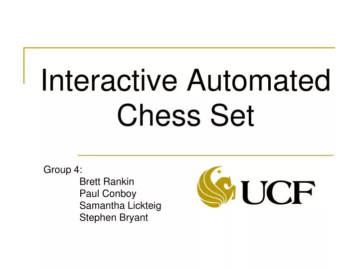 interactive automated chess set