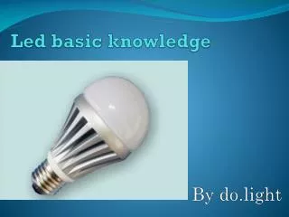 Led basic knowledge