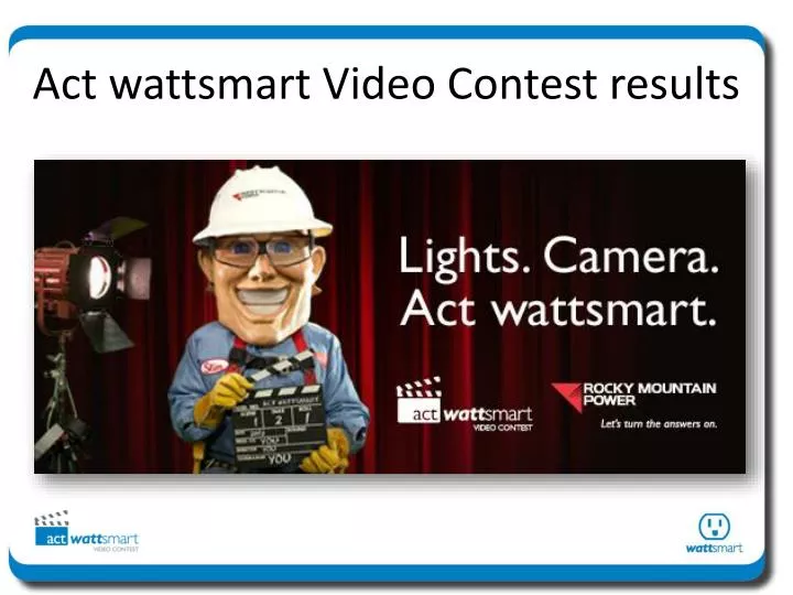 act wattsmart video contest results
