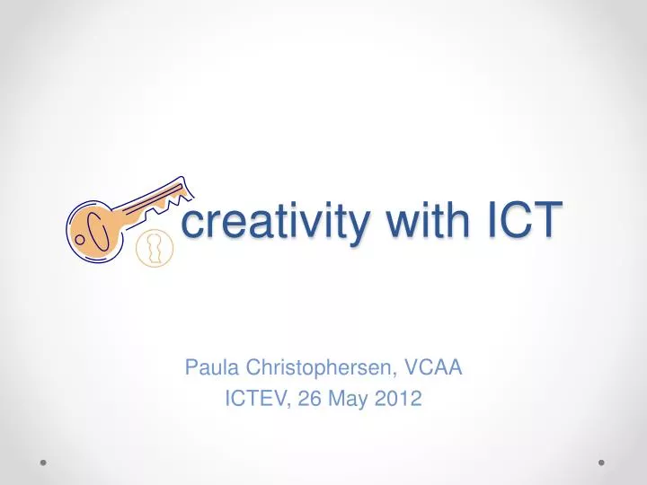 creativity with ict