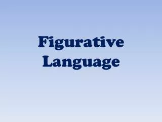 Figurative Language