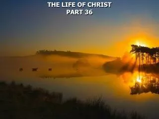 THE LIFE OF CHRIST PART 36