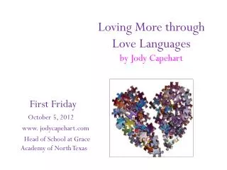 Loving More through Love Languages by Jody Capehart