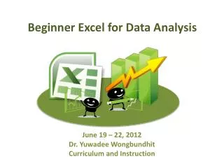 Beginner Excel for Data Analysis