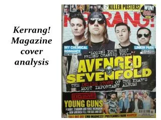Kerrang! Magazine cover analysis
