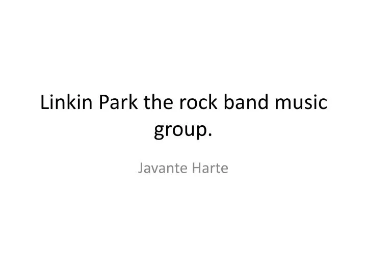 linkin park the rock band music group